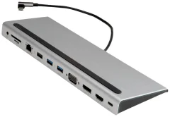 VALUE USB 3.2 Gen 2 Type C Multiport Docking Station\, 4K HDMI/DP\, VGA\, USB\, kartica Value USB 2.0 adapter  12.99.1117