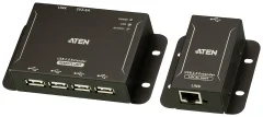 ATEN UCE3250 4-port USB 2.0 CAT5 Extender do 50 metrov ATEN KVM podaljšek   črna