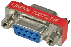 LINDY serijski adapter [1x 9-polni ženski konektor D-Sub - 1x 9-polni ženski konektor D-Sub]  rdeča