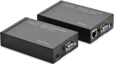 VGA podaljšek prek domačega omrežja RJ45 Digitus DS-53400 300 m 1920 x 1200 pikslov