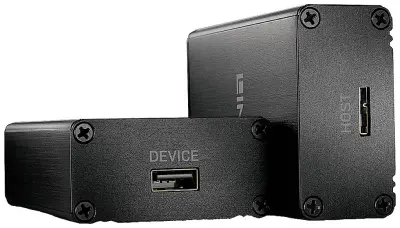 Lindy 42708 omrežni razširitveni modul omrežni oddajnik in sprejemnik črn LINDY  Micro USB-B USB podaljšek preko optičnega kabla 350 m