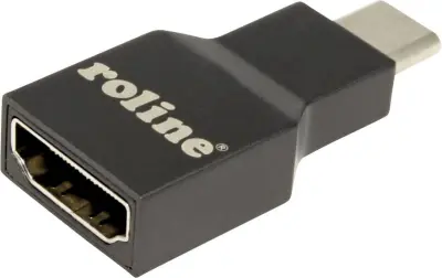 Roline 12.03.3224  adapter [1x moški konektor USB-C® - 1x ženski konektor HDMI] siva