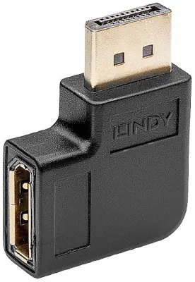 LINDY 41334 DisplayPort adapter [1x ženski konektor DisplayPort - 1x moški konektor DisplayPort] črna