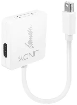 LINDY 41039 Mini-DisplayPort/DisplayPort/DVI/HDMI pretvornik [1x moški konektor mini Displayport - 3x ženski konektor DisplayPort, ženski konektor DVI