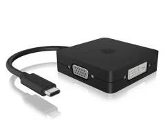 ICY BOX USB-C® adapter [1x USB-C® - 4x DisplayPort\, HDMI®\, DVI\, VGA] IB-DK1104-C