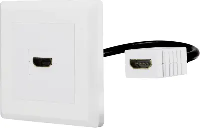 Renkforce RF-4538136 HDMI adapter [1x ženski konektor HDMI - 1x ženski konektor HDMI] bela pozlačeni konektorji 15.00 cm