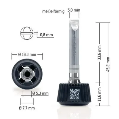 Ersa 0142CDLF50/SB spajkalna konica  Velikost konice 5 mm  Vsebina\, količina\, vsebina količinskih enot na prodajno enoto 1 kos