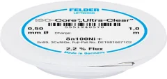 Felder Löttechnik ISO-Core ''Ultra-Clear'' Sn100Ni+ spajkalna žica\, neosvinčena tuljava Sn99\,25Cu0\,7Ni0\,05   0.5 mm