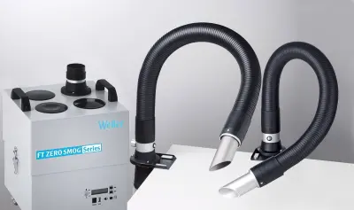 Weller Zero Smog 4V Kit 2 odsesavanje dima za spajkanje šobe 230 V 275 VA 230 m³ / h Weller Zero Smog 4V sesalnik dima za spajkanje 230 V 275 VA