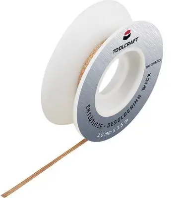 Pletenica za razspajkanje TOOLCRAFT ZD-180 dolžina 1.5 m širina 1.0 mm