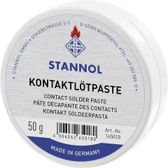 Spajkalna pasta Stannol 165018 vsebuje 50 g F-SW 26