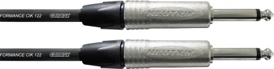 Kabel za kitaro Cordial Pro Line CIK 122, 6 m, črn, 6,3 mm banana/6,3 mm kotni banana CXI 6 PR