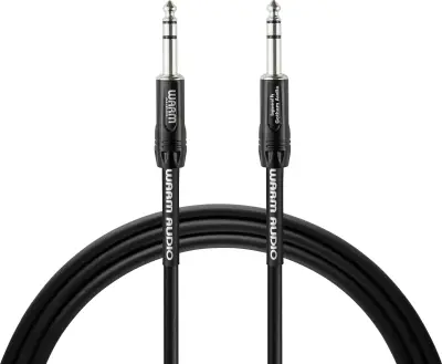 Warm Audio Pro Series klinker priključni kabel [1x 6,3 mm banana moški konektor - 1x 6,3 mm banana moški konektor] 0.90 m črna