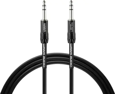 Warm Audio Pro Series klinker priključni kabel [1x 6,3 mm banana moški konektor - 1x 6,3 mm banana moški konektor] 1.50 m črna
