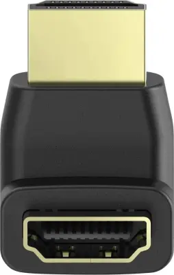 Hama 00205164 HDMI adapter [1x ženski konektor HDMI - 1x moški konektor HDMI] črna