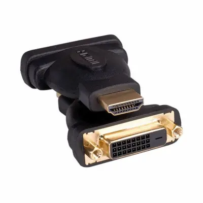 Roline 12.03.3115  adapter [1x moški konektor HDMI - 1x ženski konektor DVI\, 24 + 1 polov] črna