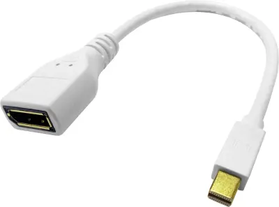 Roline 12.03.3163  adapter [1x moški konektor mini Displayport - 1x ženski konektor DisplayPort] bela