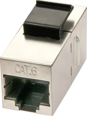 Lindy Cat.6 STP RJ45 dvojna sklopka Keystone Classic LINDY  omrežni adapter    črna