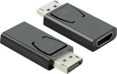 Value 12.99.3158  adapter [1x moški konektor DisplayPort - 1x ženski konektor HDMI] črna