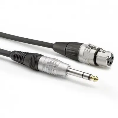 Sommer Cable HBP-XF6S-0900 avdio adapterski kabel [1x klinken vtič 6.3 mm (stereo) - 1x XLR vtičnica 3-polna] 9.00 m črna