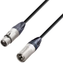 Kabel Neutrik XLR MALE/FEMALE\,3 m KM3FMBLK AH Cables