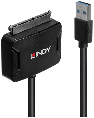LINDY USB 3.0 pretvornik [1x USB 3.2 gen. 1 vtič A (USB 3.0) - 1x kombiniran moški konektor SATA\, 15 + 7 polov]  1 m