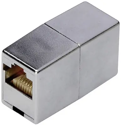 Digitus RJ45 omrežni adapter CAT 5\, CAT 5e [1x RJ45 vtičnica - 1x RJ45 vtičnica]  siva