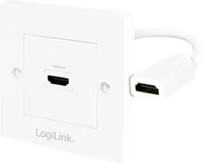 LogiLink AH0014 HDMI adapter [1x ženski konektor HDMI - 1x ženski konektor HDMI] bela