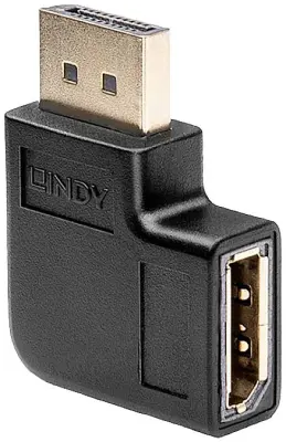 LINDY 41333 DisplayPort adapter [1x ženski konektor DisplayPort - 1x moški konektor DisplayPort] črna