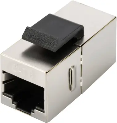 Digitus RJ45 omrežni adapter CAT 5\, CAT 5e\, CAT 6 [1x RJ45 vtičnica - 1x RJ45 vtičnica]  siva