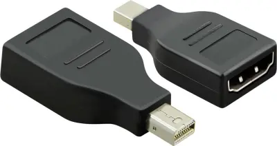 Value 12.99.3159  adapter [1x moški konektor mini Displayport - 1x ženski konektor HDMI] črna