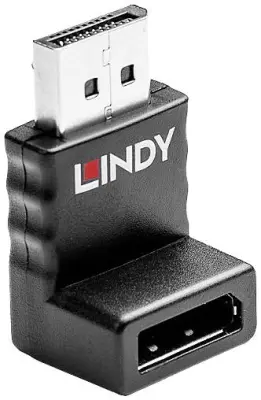LINDY 41365 DisplayPort adapter [1x moški konektor DisplayPort - 1x ženski konektor DisplayPort] črna