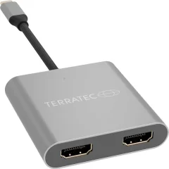 Terratec 306697 USB-C® adapter [1x moški konektor USB-C® - 1x ženski konektor HDMI] siva