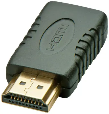 LINDY 41208 HDMI adapter [1x moški konektor HDMI - 1x ženski konektor mini HDMI] črna