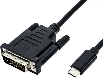 Roline 11.04.5830  adapter [1x moški konektor USB-C® - 1x moški konektor DVI\, 24 + 1 polov] črna  1.00 m