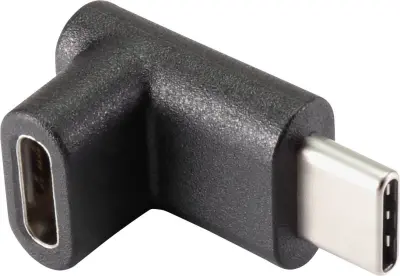 Renkforce USB 3.1 (gen. 2) adapter [1x moški konektor USB-C® - 1x ženski konektor USB-C®]   90° kotni navzgor