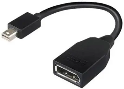 Lenovo 4X90L13971  adapter [1x moški konektor mini Displayport - 1x ženski konektor DisplayPort] črna