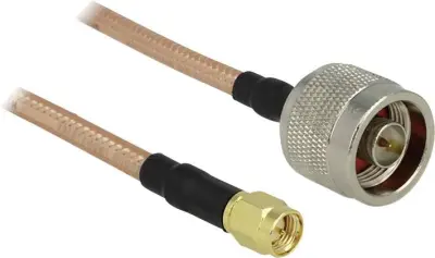 WLAN antenski priključni kabel [1x N-vtič - 1x SMA-vtič] 1 m prozoren Delock