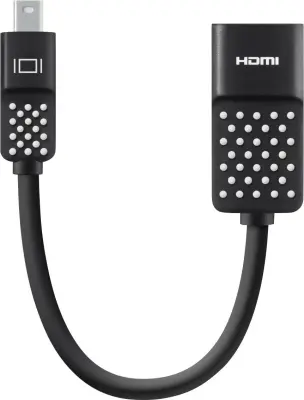 Belkin F2CD079bt DisplayPort / HDMI adapter [1x moški konektor mini Displayport - 1x ženski konektor HDMI] črna  12.00 cm