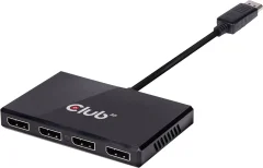 club3D CSV-6400 DisplayPort adapter [1x moški konektor DisplayPort - 4x ženski konektor DisplayPort] črna