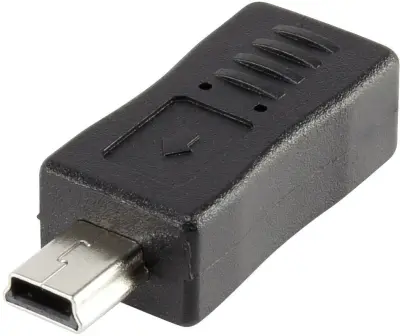 USB 2.0 adapter [1x USB 2.0 vtič Mini-B - 1x USB 2.0 vtičnica Micro-B] črn Renkforce