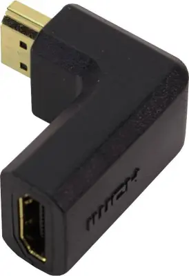 LogiLink AH0005 HDMI adapter [1x moški konektor HDMI - 1x ženski konektor HDMI] črna 90° kotni levo