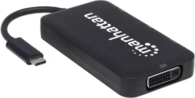Manhattan 152600 USB adapter [1x moški konektor USB-C - 1x ženski konektor DVI, 24 + 5 polov, ženski konektor DisplayPort, ženski konektor HDMI, žensk