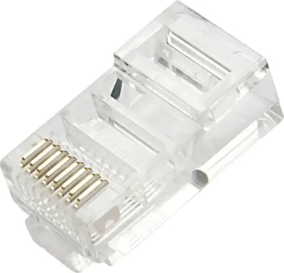 Vtičnica Lindy RJ45 UTP Cat.5e\, 10 kosov LINDY  omrežni adapter    transparentna