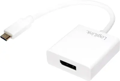 LogiLink UA0246A USB / DisplayPort adapter [1x USB 3.2 gen. 2 vtiča B (USB 3.1) - 1x ženski konektor DisplayPort] bela  14.00 cm