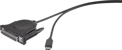 Renkforce vzporedno adapter [1x moški konektor USB-C® - 1x 25-polni ženski konektor D-Sub]  1.80 m
