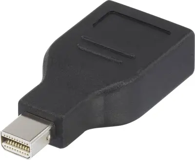 Renkforce RF-4174572 DisplayPort adapter [1x moški konektor mini Displayport - 1x ženski konektor DisplayPort] črna pozlačeni konektorji
