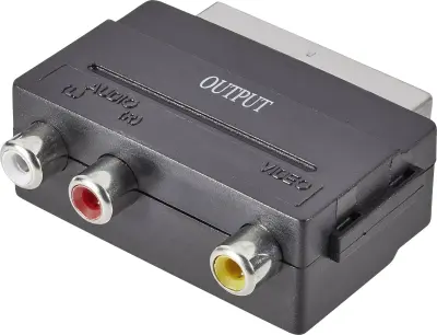 SpeaKa Professional SP-7870668 SCART / cinch adapter [1x moški konektor SCART - 3x ženski cinch konektor] črna