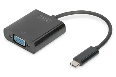 Digitus DA-70853 USB / VGA adapter [1x moški konektor USB-C® - 1x ženski konektor VGA] črna  15.00 cm