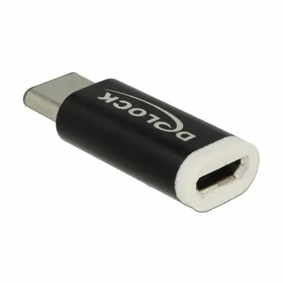 Delock USB Type-C 2.0 adapter Micro-B ženska (gostitelj) za USB Type-C moški (naprava) USB 2.0 adapter [1x USB-C vtikač - 1x USB 2.0 vtičnica Micro-B]